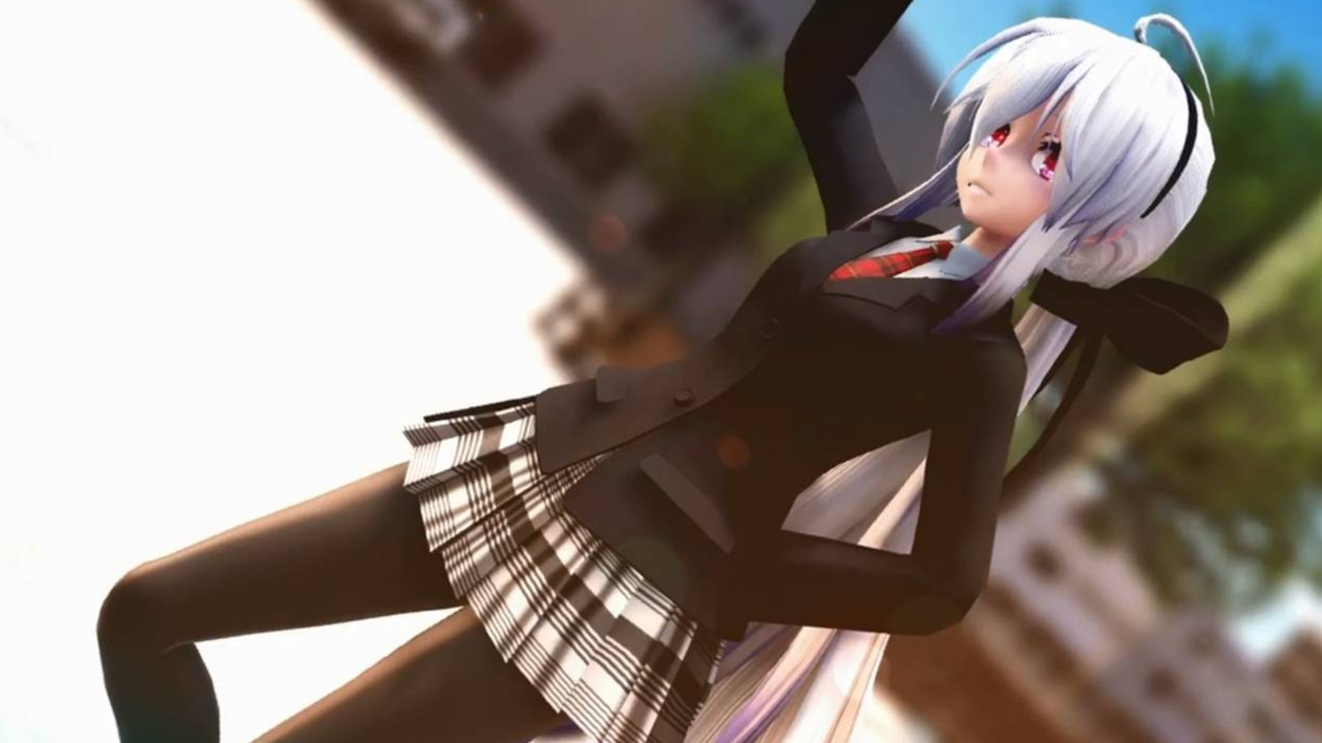 【MMD】靓丽学院制服御姐HAKU「桜ノ雨」